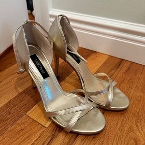 Strappy Gold Heel Sandals